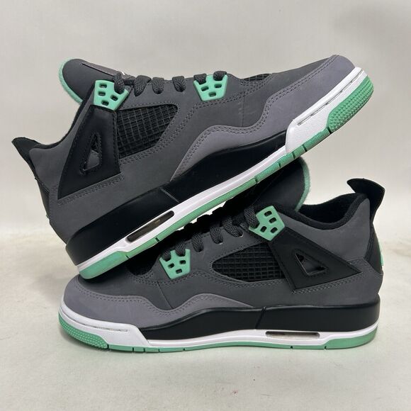 Nike Shoes Air Jordan 4 Retro BG “Green Glow” 2024 - Picture 3 of 8